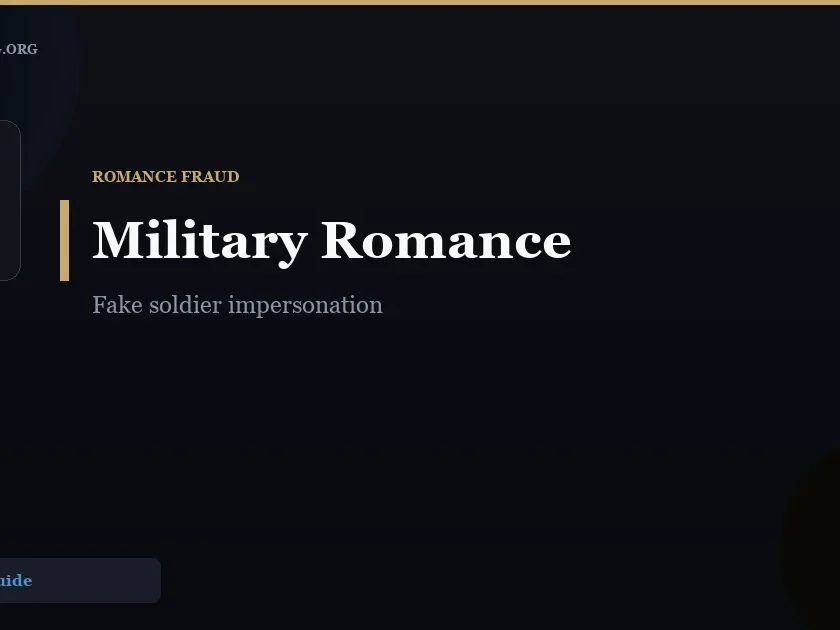 Military Romance Scam Red Flags: Spot Fake Soldiers Online - ScamReporting.org