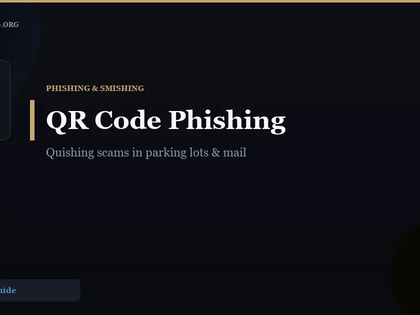 QR Code Phishing Scam: What to Do If You Scanned a Suspicious Code - ScamReporting.org